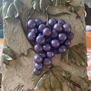 Decorative Grape Wall Plaque